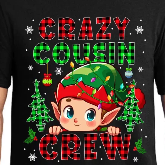 Funny Cousin Crew Christmas Elf Xmas Trees Funny Family Meaningful Gift Pajama Set