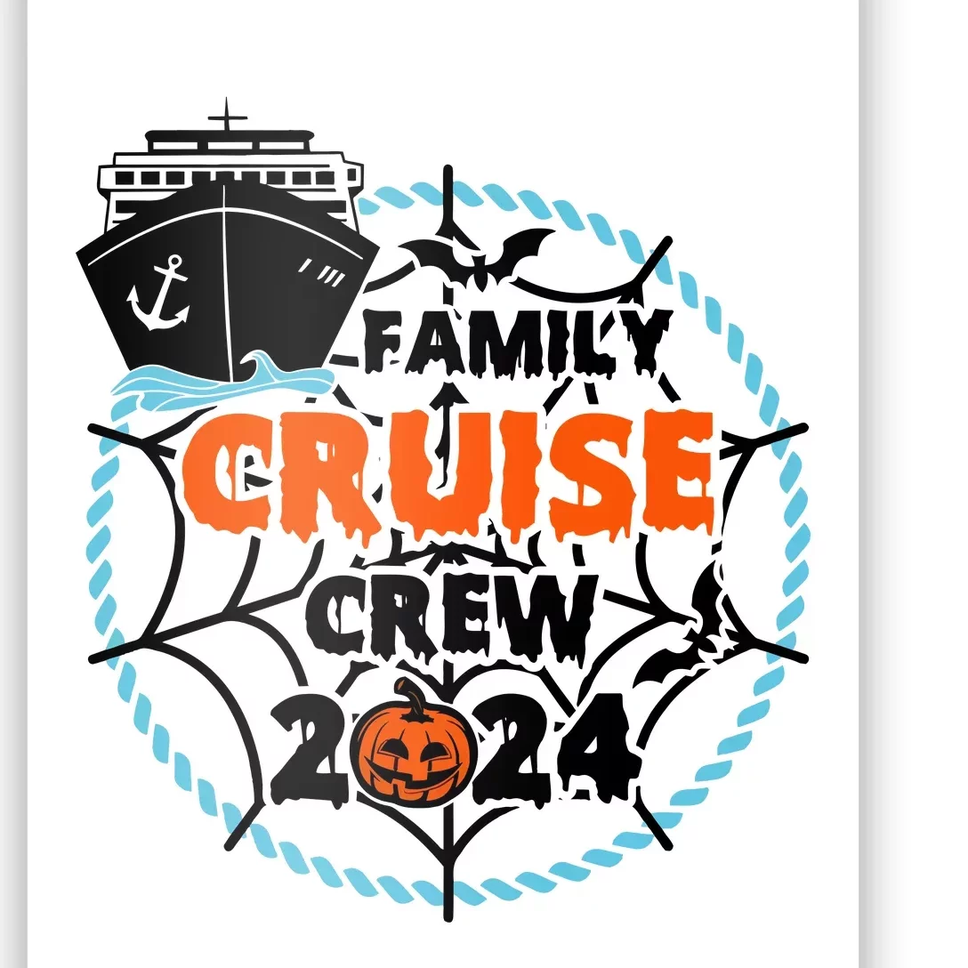 Family Cruise Crew 2024 Matching Team Halloween Spooky Poster