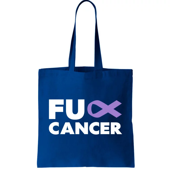 Fuck Cancer Cool Gift Fuck Testicular Cancer Awareness Gift Tote Bag