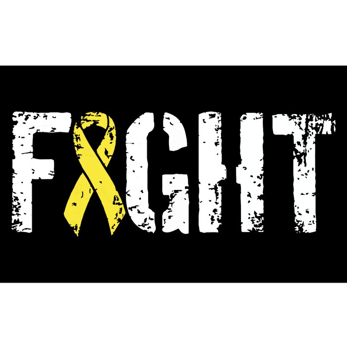 Fight Childhood Cancer Military Style Awareness Ribbon Bumper Sticker