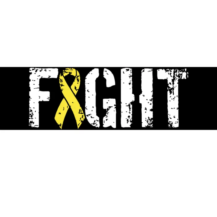 Fight Childhood Cancer Military Style Awareness Ribbon Bumper Sticker