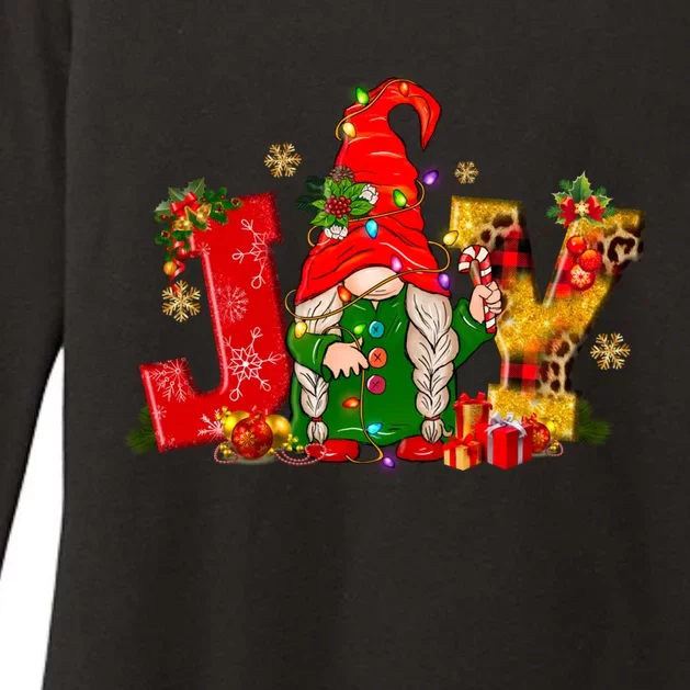 Funny Cute Christmas Lights Santa Gnomes Coffee Love Xmas Gift Womens CVC Long Sleeve Shirt