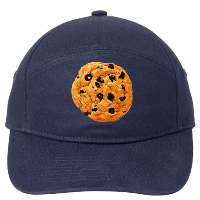 Funny Chocolate Chip Cookie Costume Gift Last Minute Lazy Party Gift 7-Panel Snapback Hat