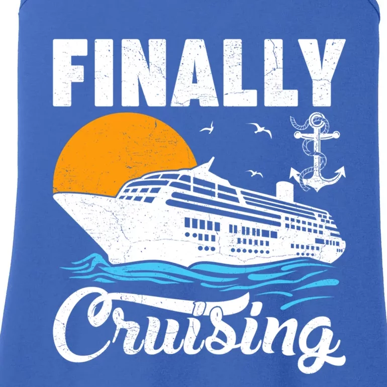 Finally Cruising Cruise Ship Lover Cruising Gift Ladies Essential Tank