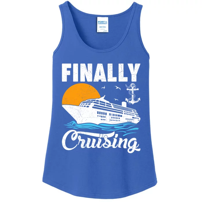 Finally Cruising Cruise Ship Lover Cruising Gift Ladies Essential Tank