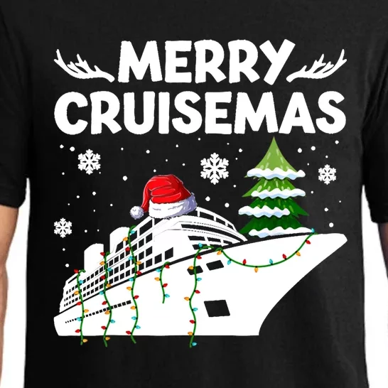 Family Cruise Cute Gift Merry Cruisemas Christmas Vacation Cool Gift Pajama Set