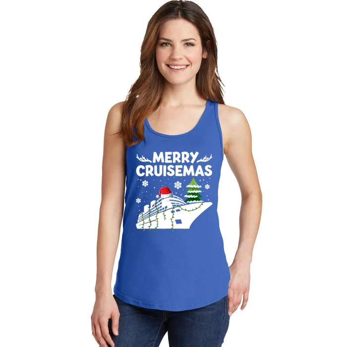 Family Cruise Cute Gift Merry Cruisemas Christmas Vacation Cool Gift Ladies Essential Tank