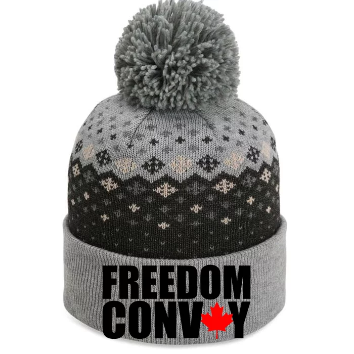 Freedom Conboy Canadian Leaf The Baniff Cuffed Pom Beanie