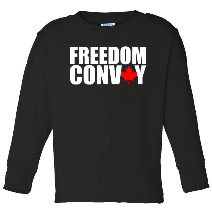 Freedom Conboy Canadian Leaf Toddler Long Sleeve Shirt