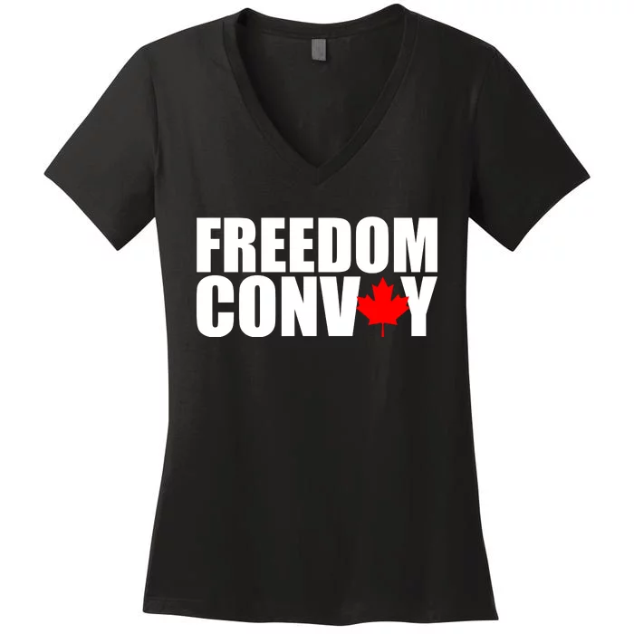 Freedom Conboy Canadian Leaf Women's V-Neck T-Shirt