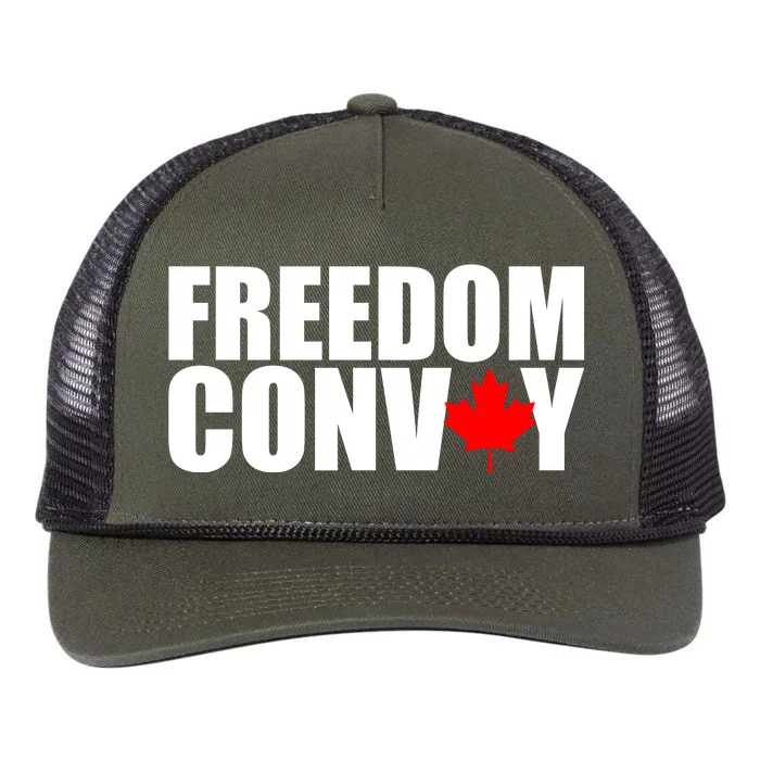 Freedom Conboy Canadian Leaf Retro Rope Trucker Hat Cap