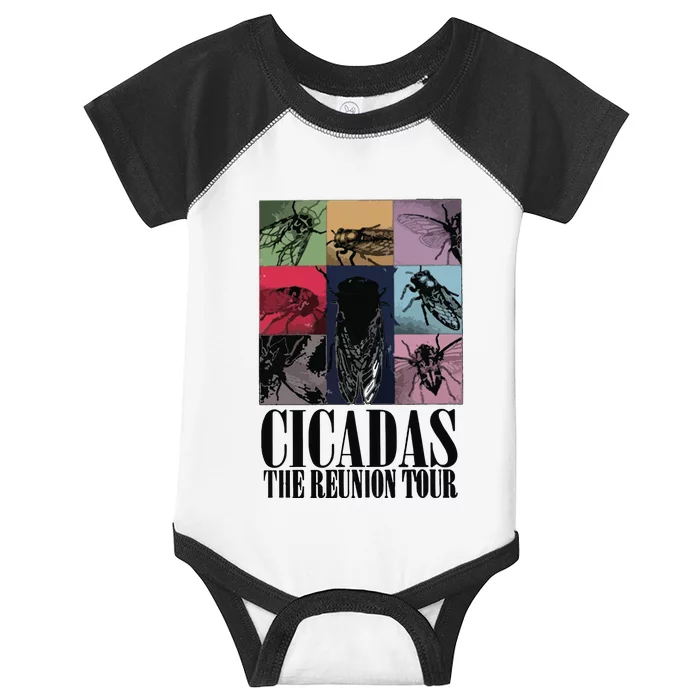 Funny Cicada Concert Eras Reunion 2024 Reunion Cicada Infant Baby Jersey Bodysuit