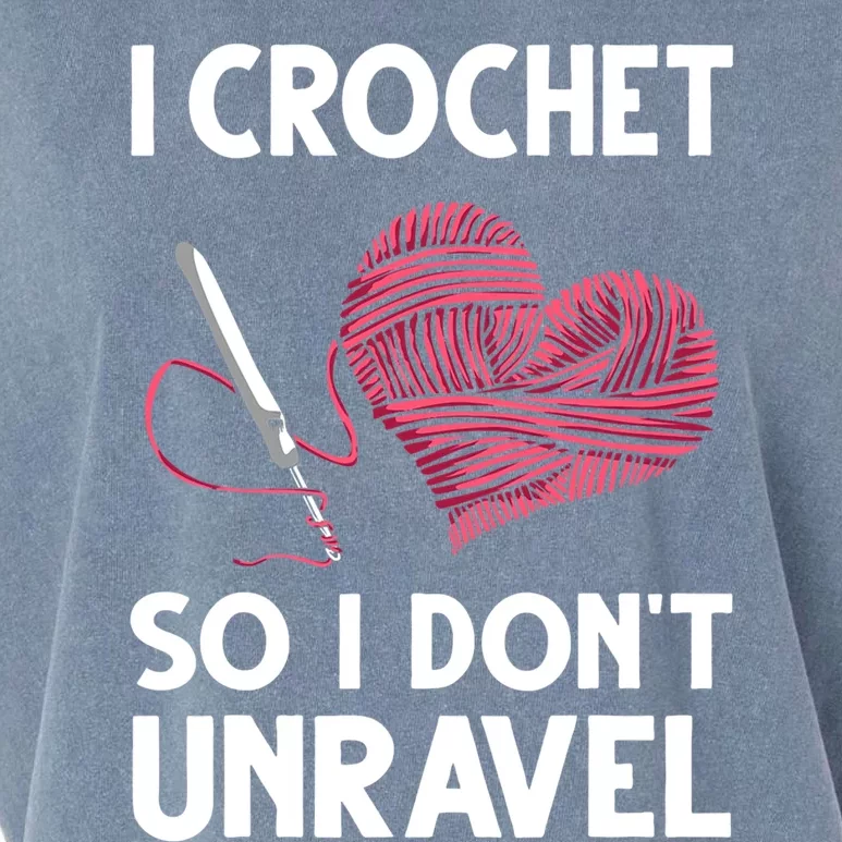 Funny Crochet Crocheting Gift Crocheter Unravel Gift Garment-Dyed Women's Muscle Tee