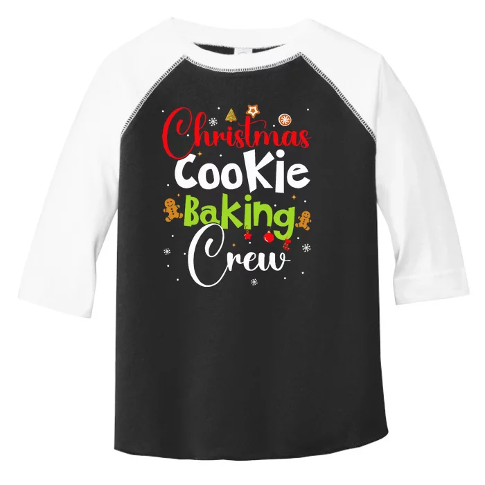 funny Christmas Cookie Baking Crew Toddler Fine Jersey T-Shirt