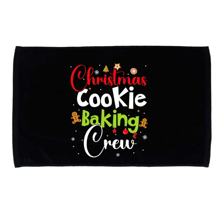 funny Christmas Cookie Baking Crew Microfiber Hand Towel