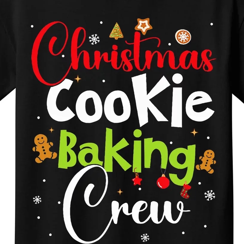 funny Christmas Cookie Baking Crew Kids T-Shirt