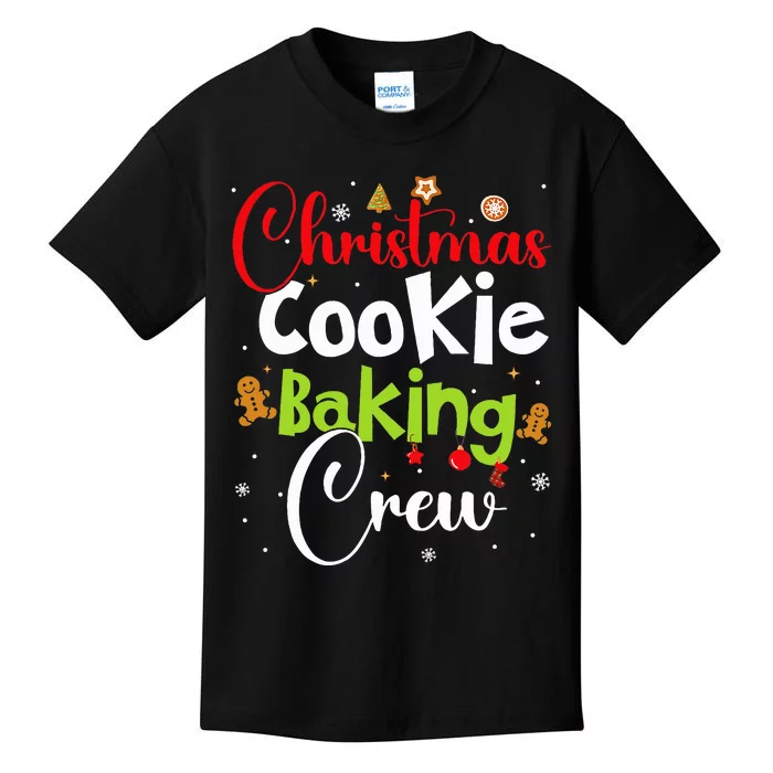 funny Christmas Cookie Baking Crew Kids T-Shirt