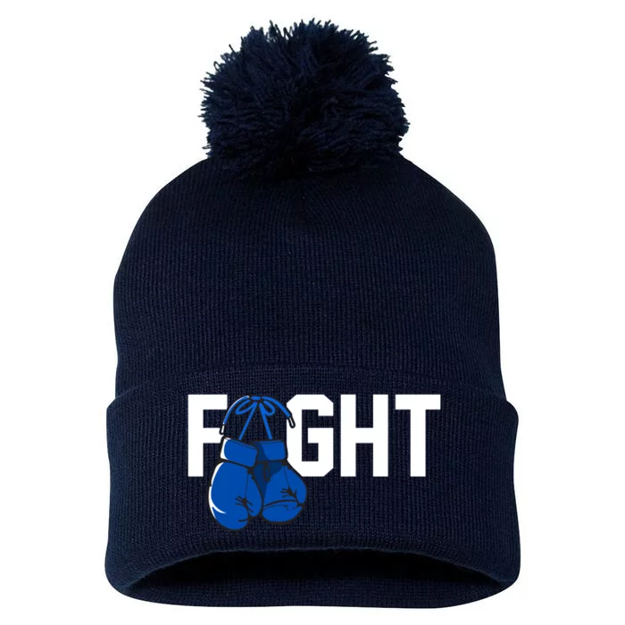 Fight Colon Cancer Awareness Pom Pom 12in Knit Beanie