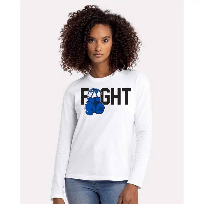 Fight Colon Cancer Awareness Womens Cotton Relaxed Long Sleeve T-Shirt