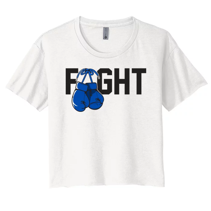 Fight Colon Cancer Awareness Women's Crop Top Tee