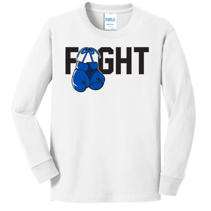 Fight Colon Cancer Awareness Kids Long Sleeve Shirt