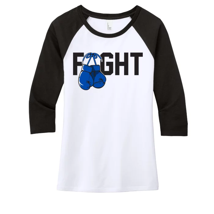 Fight Colon Cancer Awareness Women's Tri-Blend 3/4-Sleeve Raglan Shirt