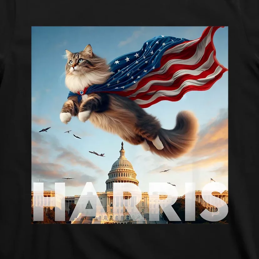 Funny Childless Cat Ladies For Harris 2024 T-Shirt