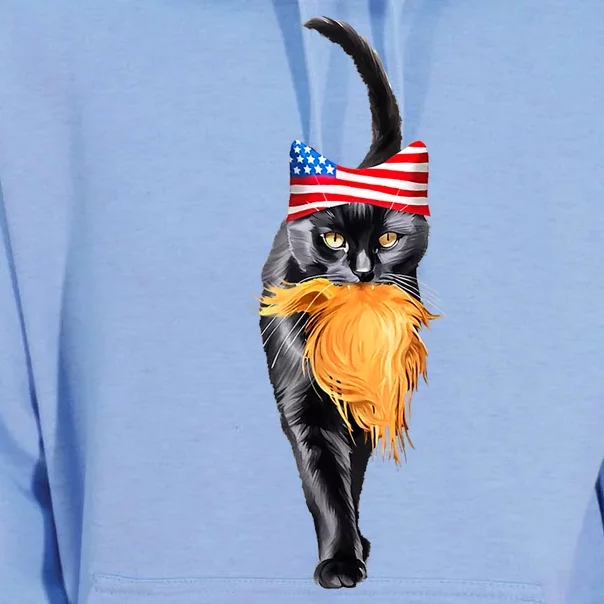 Funny Childless Cat Lady With Trump Hair Vote Kamala 2024 Unisex Surf Hoodie