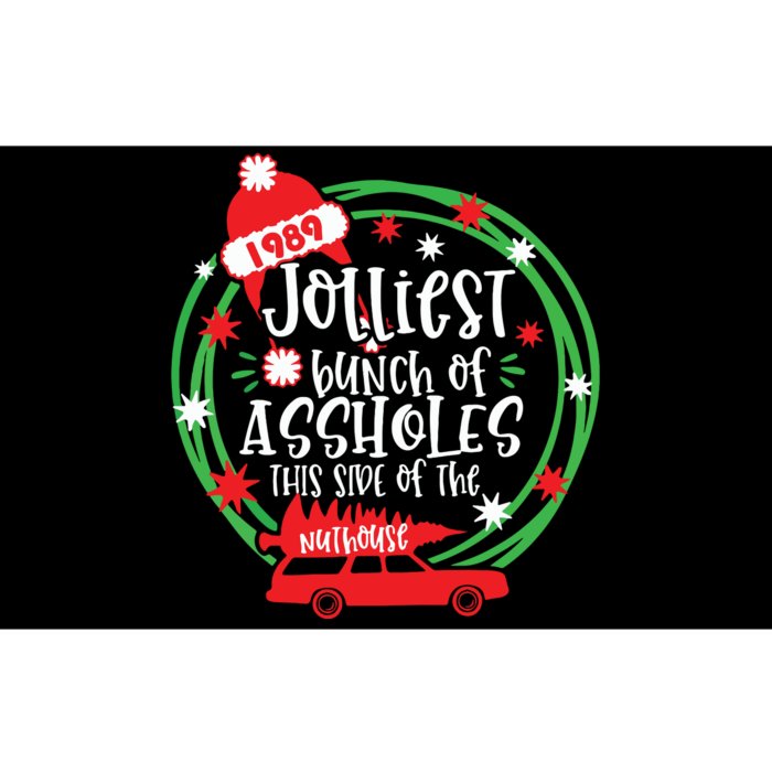 Funny Costume Christmas Tree Truck Jolliest Bunch Of Aholes Bumper Sticker