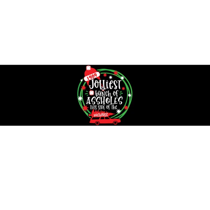 Funny Costume Christmas Tree Truck Jolliest Bunch Of Aholes Bumper Sticker