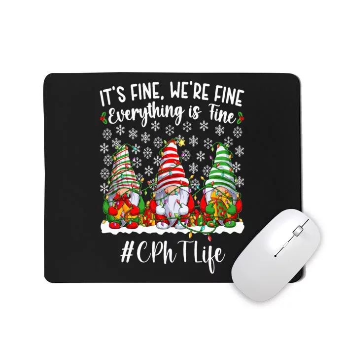 Funny CPhT Christmas Certified Pharmacy Technician Xmas Mousepad