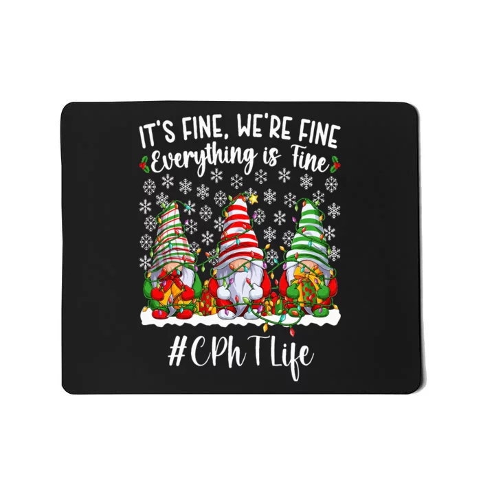 Funny CPhT Christmas Certified Pharmacy Technician Xmas Mousepad