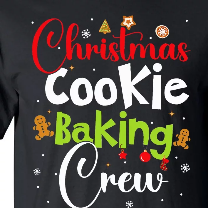 funny Christmas Cookie Baking Crew Tall T-Shirt