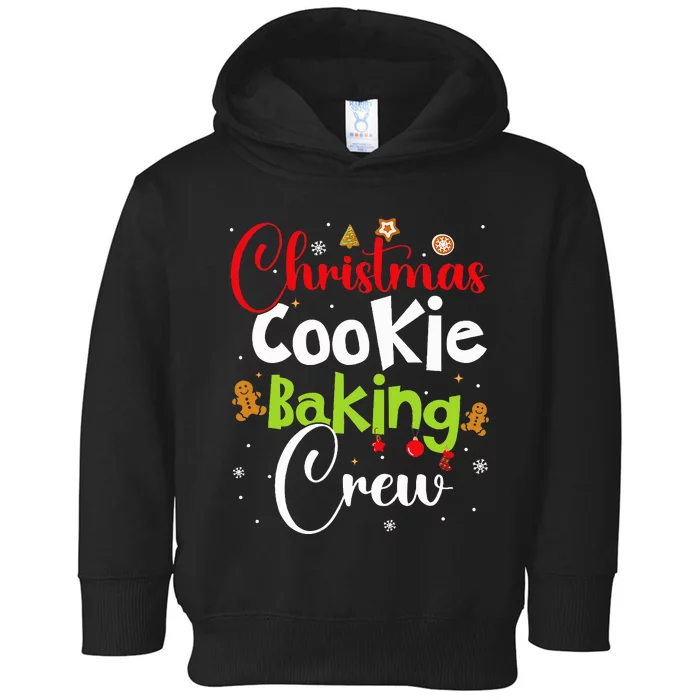 funny Christmas Cookie Baking Crew Toddler Hoodie