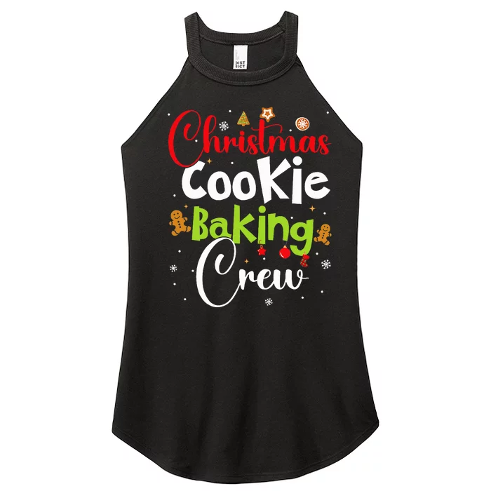 funny Christmas Cookie Baking Crew Women’s Perfect Tri Rocker Tank