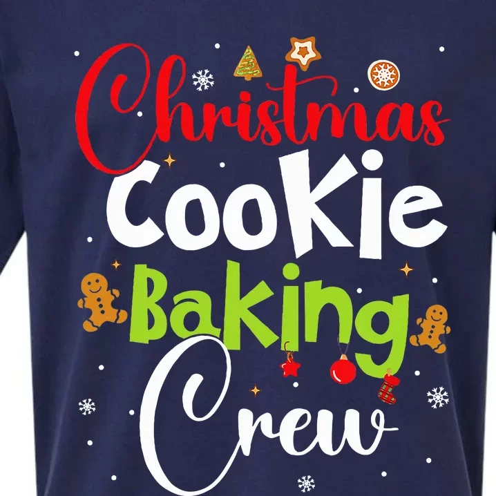 funny Christmas Cookie Baking Crew Sueded Cloud Jersey T-Shirt