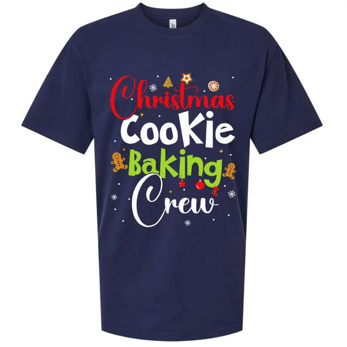 funny Christmas Cookie Baking Crew Sueded Cloud Jersey T-Shirt