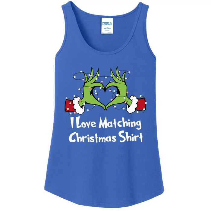 Funny Couple Christmas I Love Matching Christmas Ladies Essential Tank