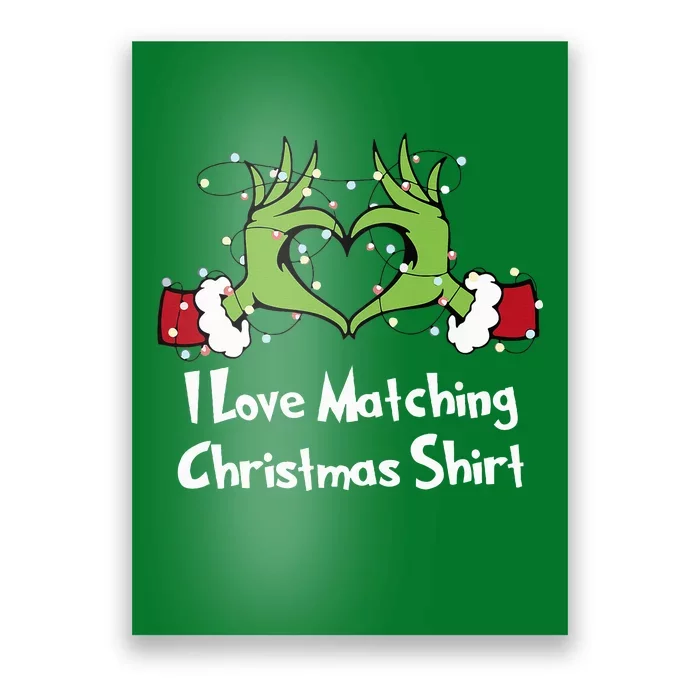 Funny Couple Christmas I Love Matching Christmas Poster