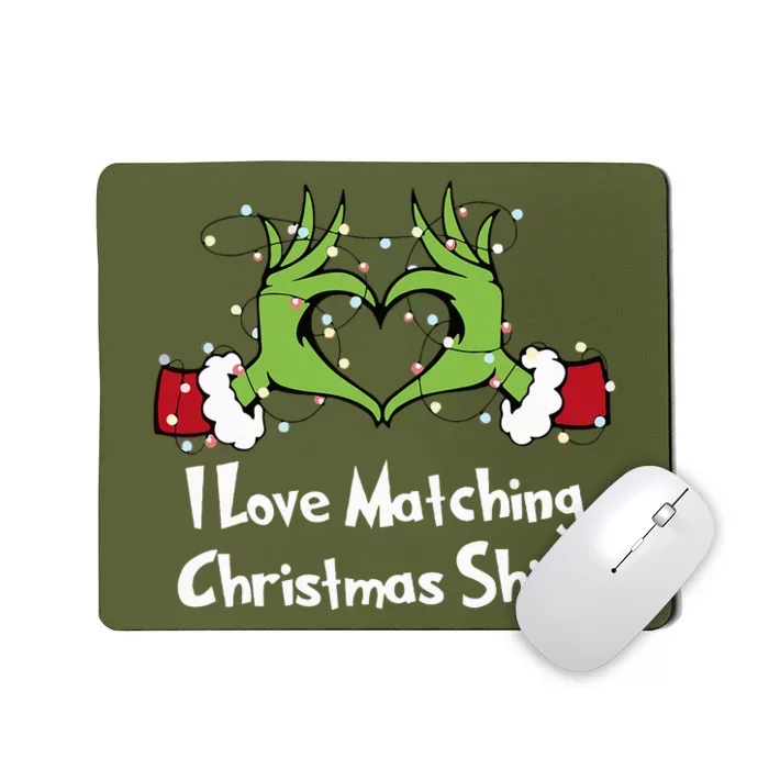 Funny Couple Christmas I Love Matching Christmas Mousepad