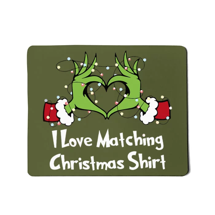 Funny Couple Christmas I Love Matching Christmas Mousepad