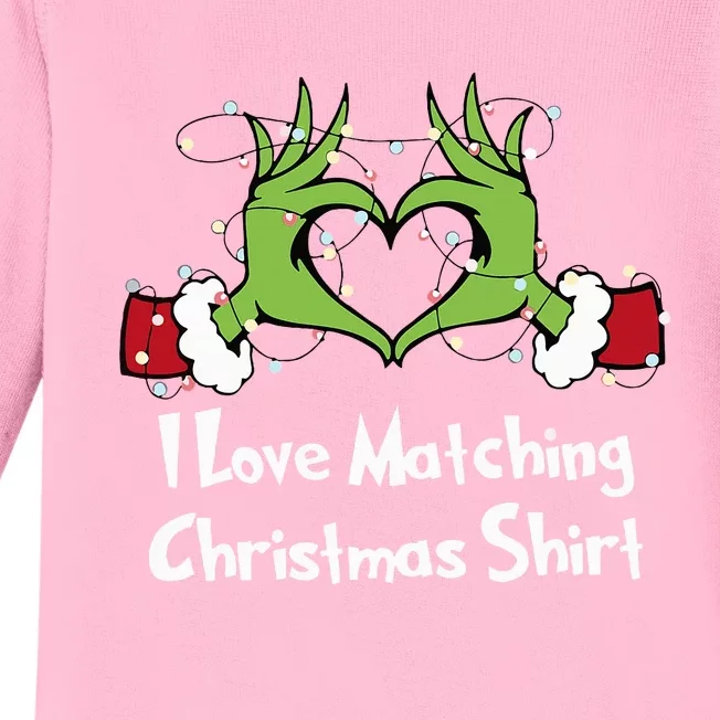 Funny Couple Christmas I Love Matching Christmas Baby Long Sleeve Bodysuit