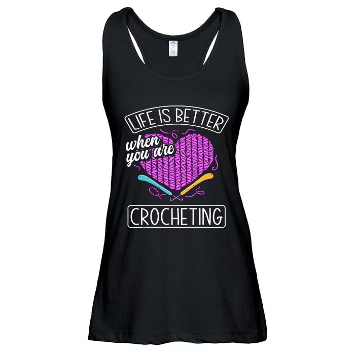 Funny Crocheting Crochet Quote Crocheter Ladies Essential Flowy Tank