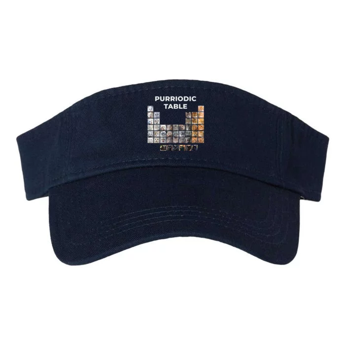 Funny Cat Chemistry Pun Periodic Table Valucap Bio-Washed Visor