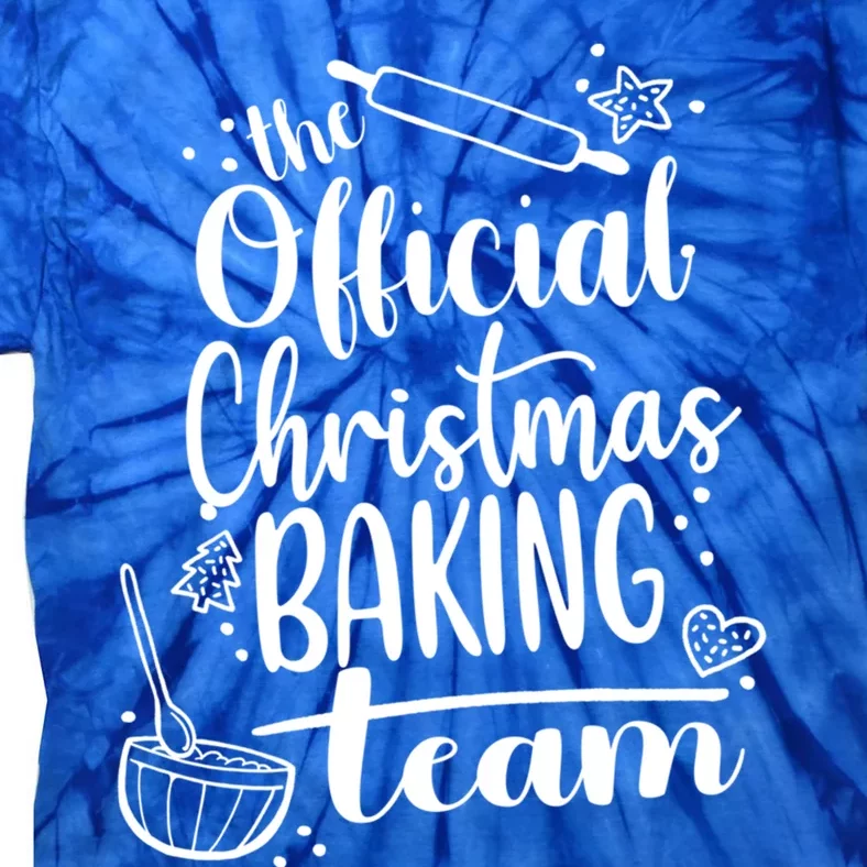 Family Christmas Cookie Baking Team Crew Funny Gift Tie-Dye T-Shirt