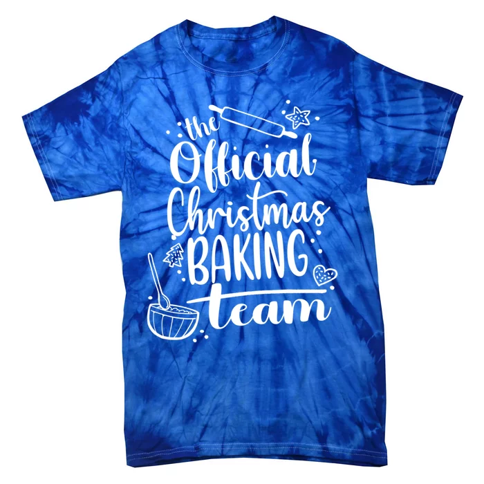 Family Christmas Cookie Baking Team Crew Funny Gift Tie-Dye T-Shirt