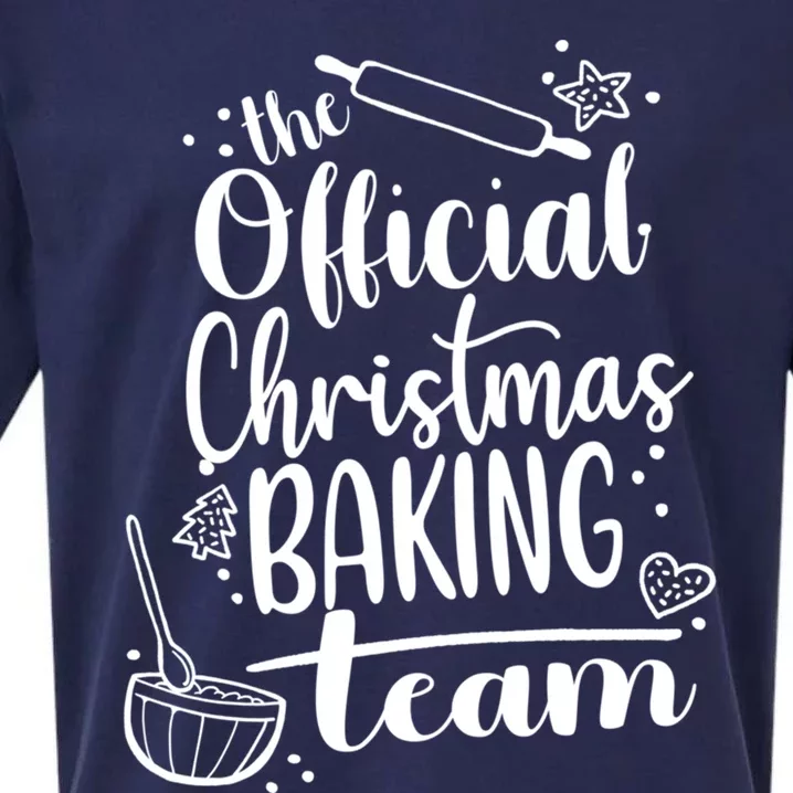 Family Christmas Cookie Baking Team Crew Funny Gift Sueded Cloud Jersey T-Shirt