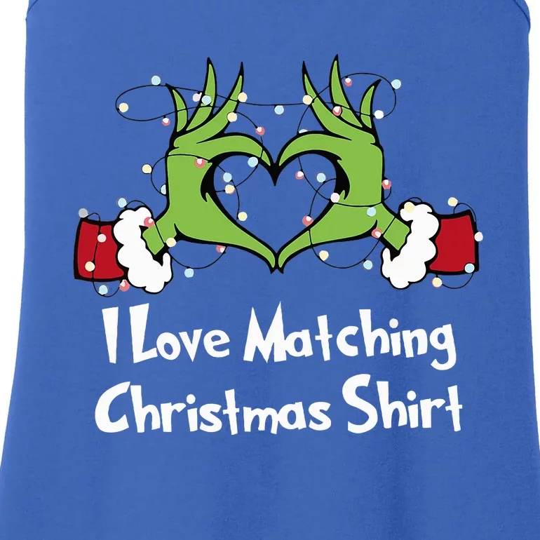 Funny Couple Christmas I Love Matching Christmas Xmas Ladies Essential Tank