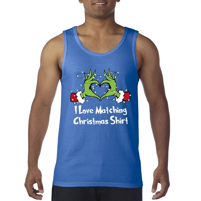 Funny Couple Christmas I Love Matching Christmas Xmas Tank Top