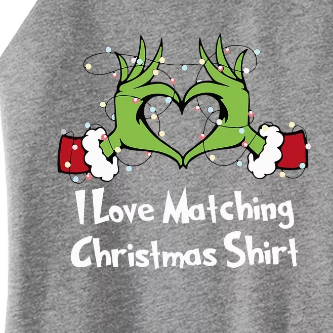 Funny Couple Christmas I Love Matching Christmas Xmas Women’s Perfect Tri Rocker Tank